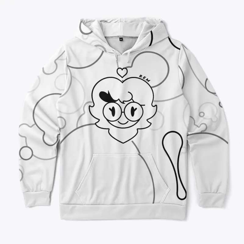 Rem Lava Lamp Hoodie - White